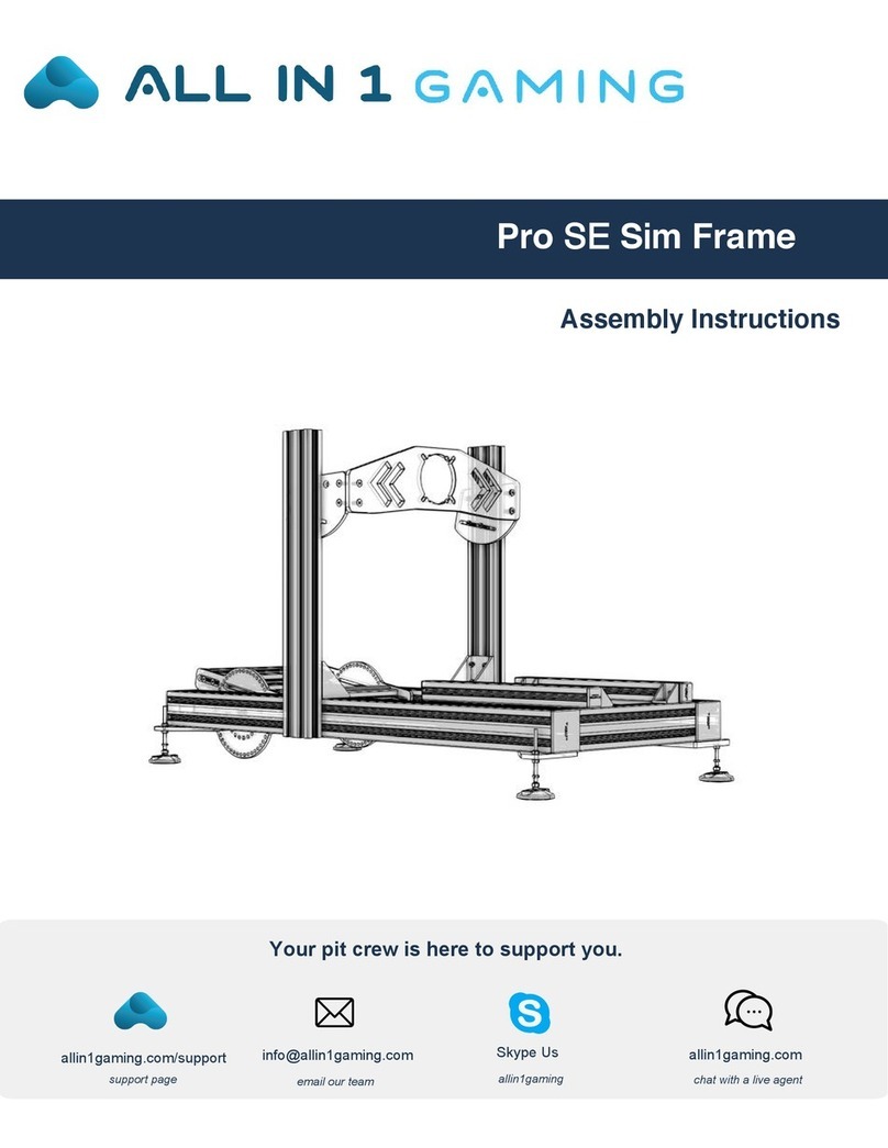 All In 1 Gaming Pro SE Sim Frame Assembly instructions