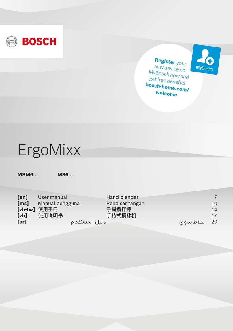 Bosch MSM6 series User manual