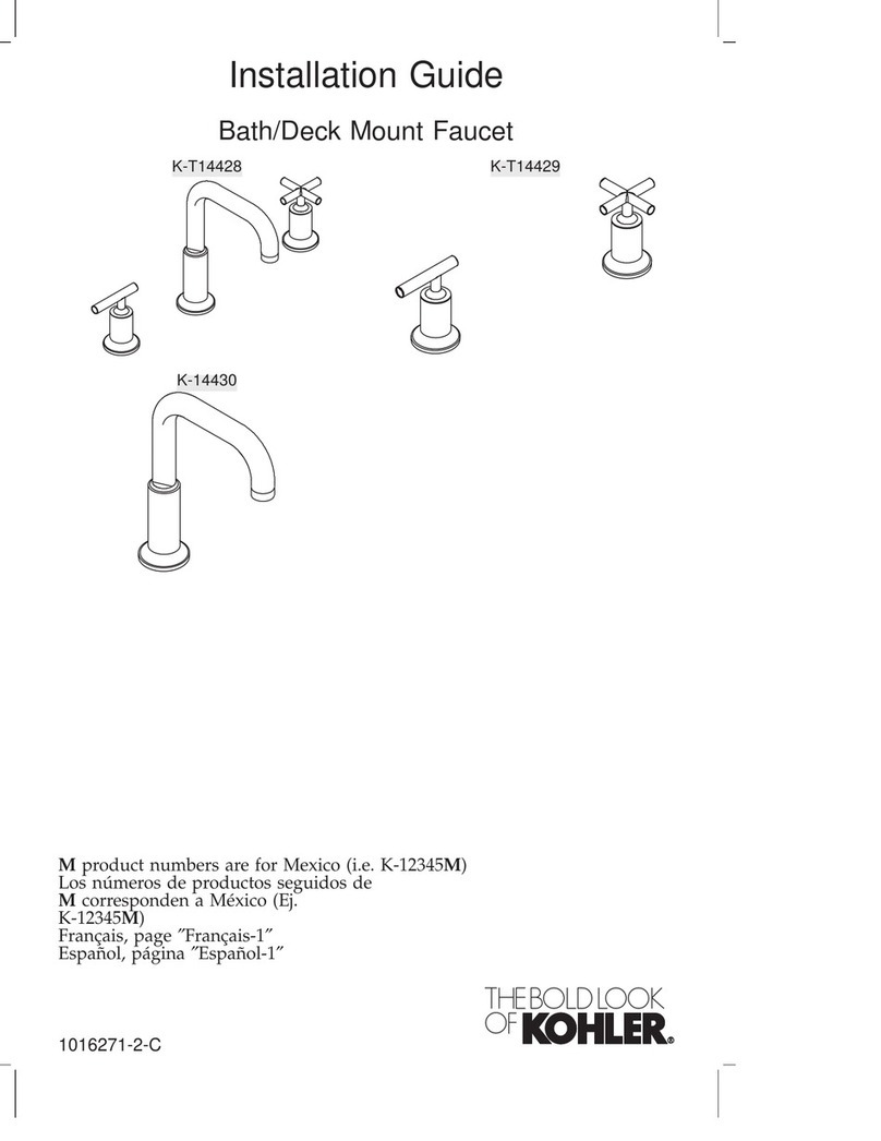 Kohler Purist K-T14428 User manual