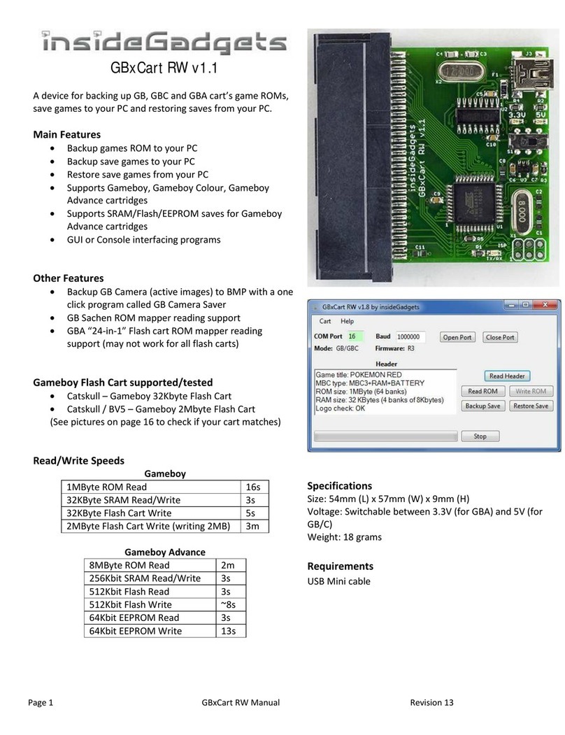 Insidegadgets GBxCart RW manual