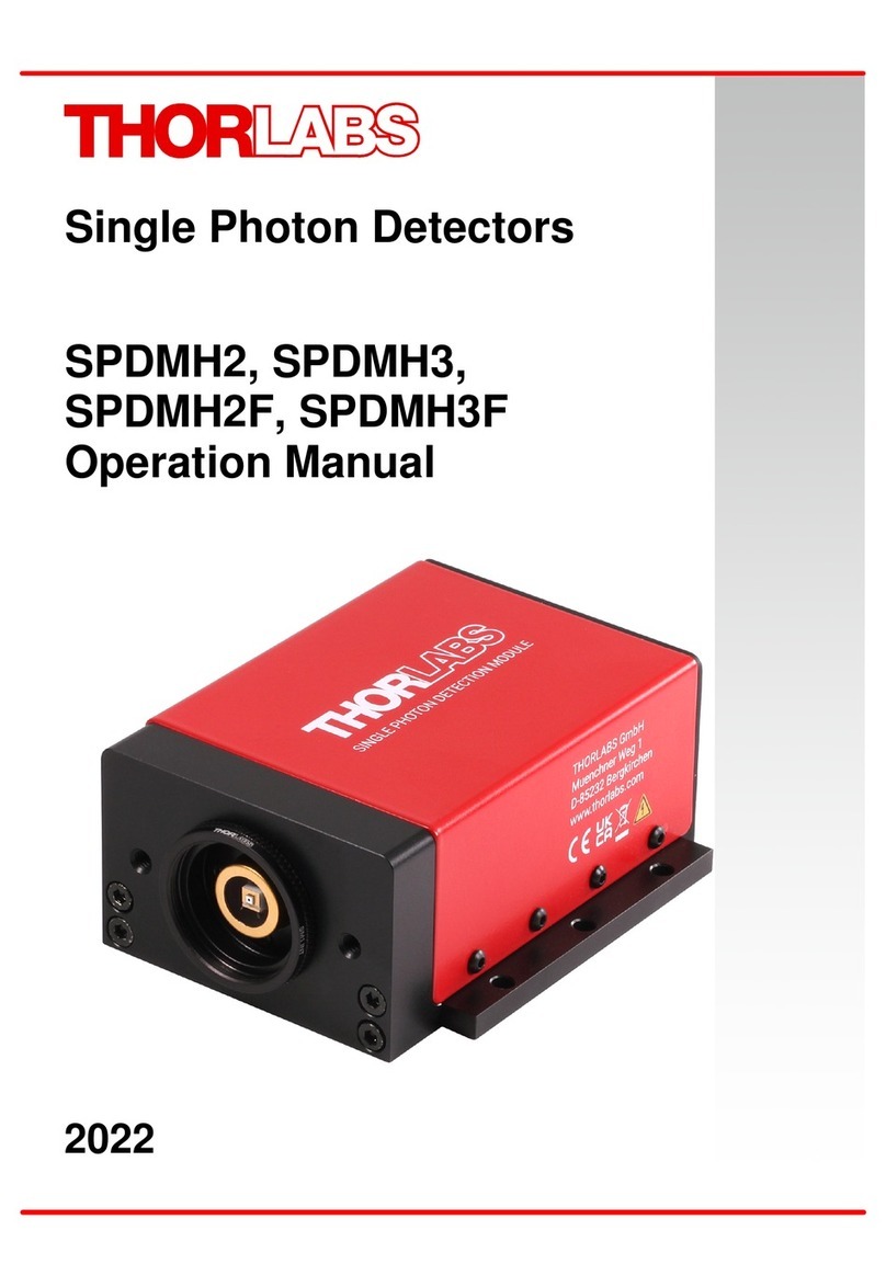 THORLABS SPDMH2 User manual