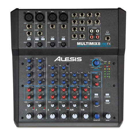 Alesis MultiMix8FX XA1 Service manual
