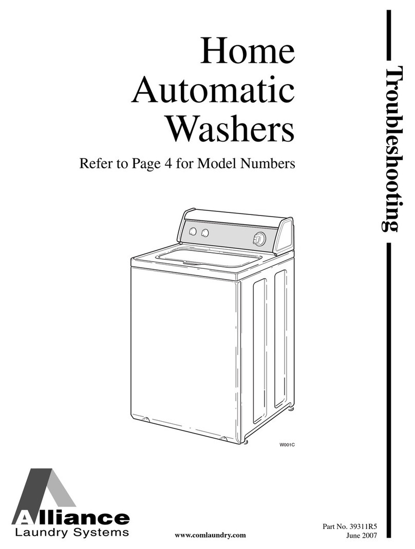 Alliance Laundry Systems LWS01A* series Operating instructions