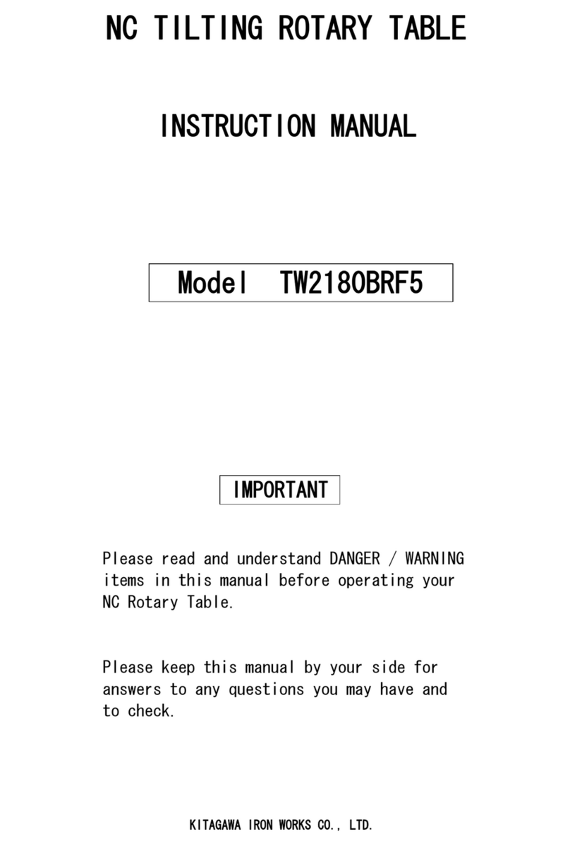 Kitagawa TW2180BRF5 instruction manual