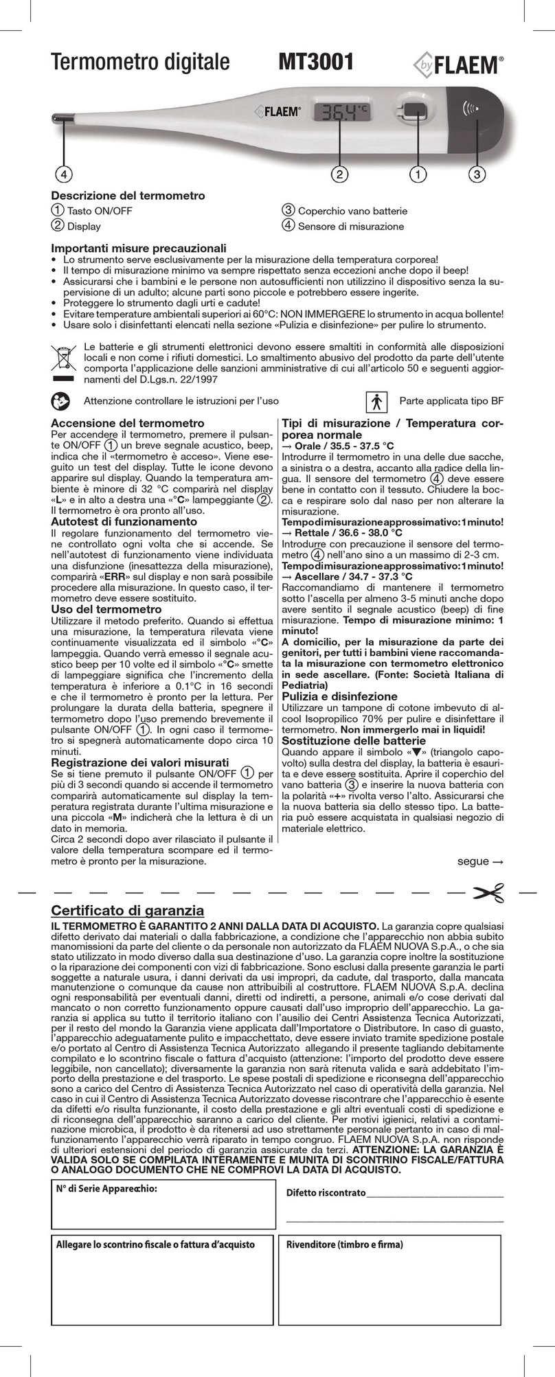 Flaem MT3001 quick guide