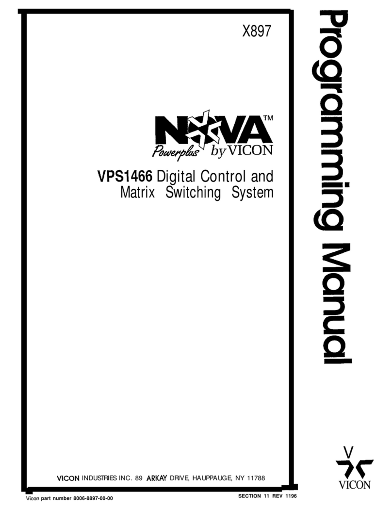 Vicon NOVA Powerplus VP3466 Owner's manual