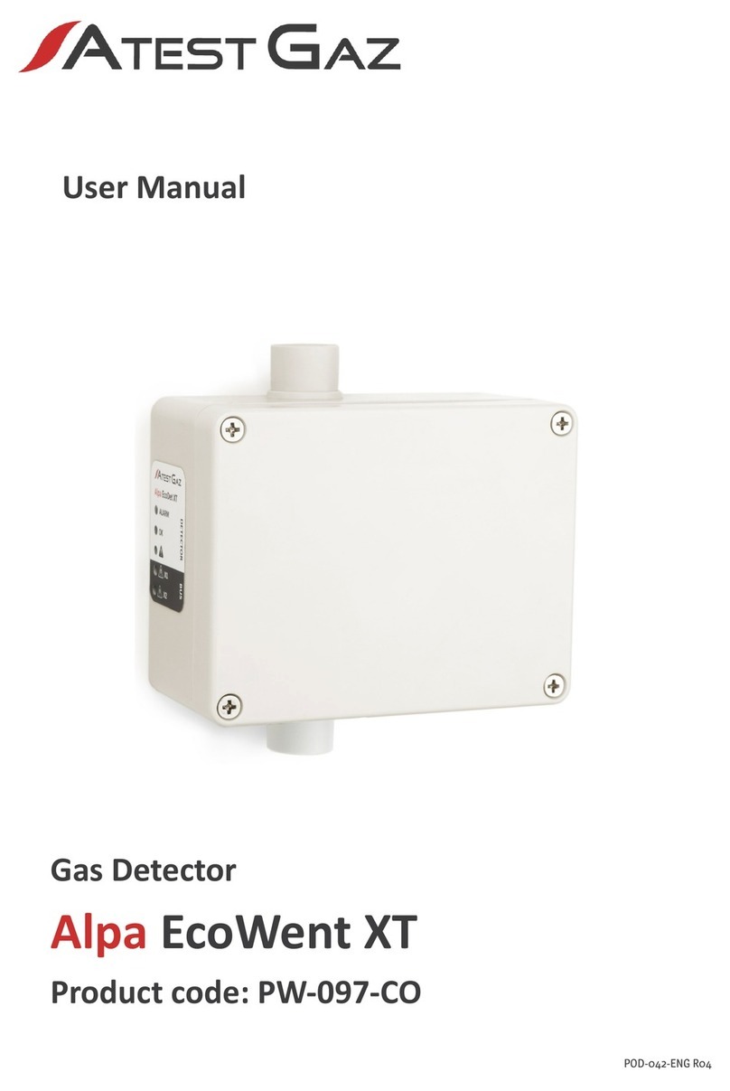 Atest Gaz Alpa EcoWent XT User manual