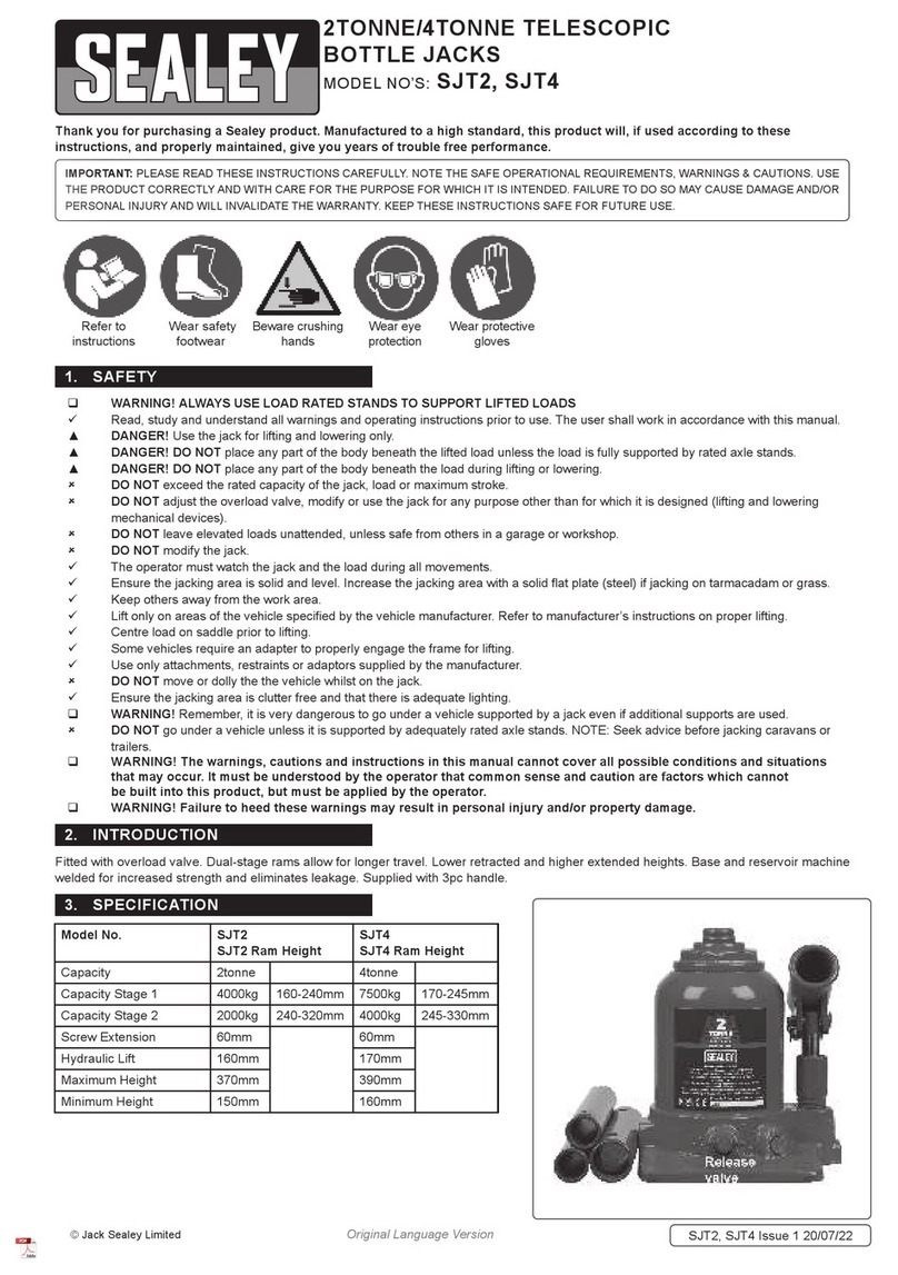Sealey SJT2 instructions