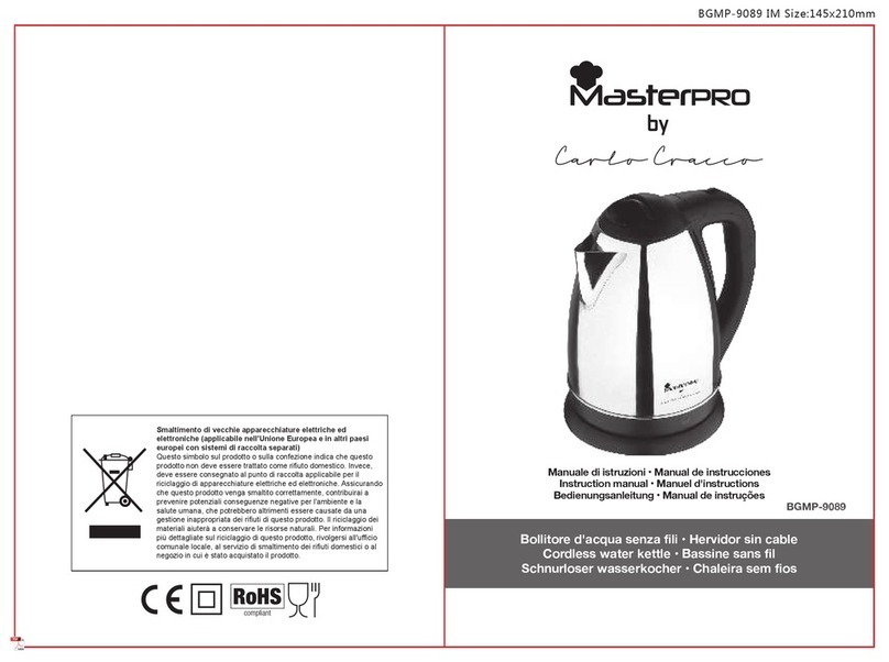 Carlo Cracco MasterPro BGMP-9089 instruction manual