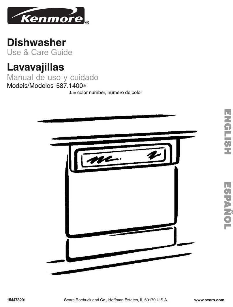 Kenmore 587.1400 Series Use & care guide