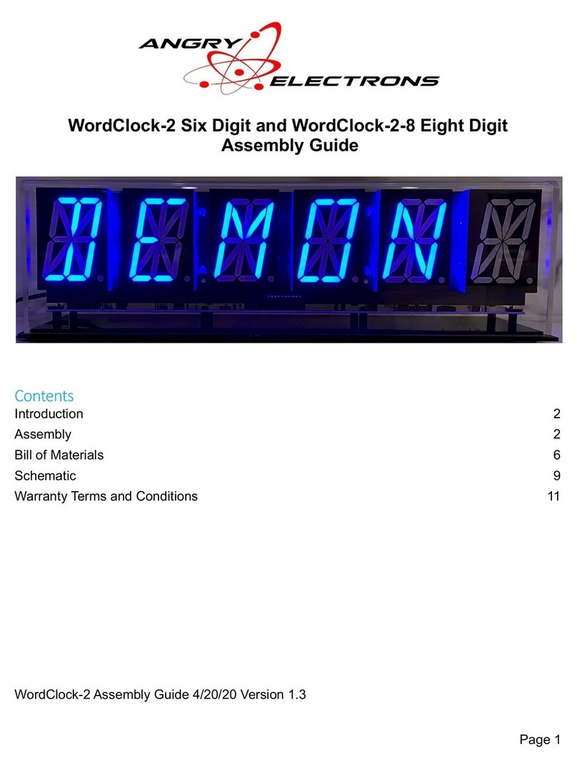 Angry Electrons WordClock-2-8 Assembly guide Angry Electrons WordClock-2-8 Assembly guide