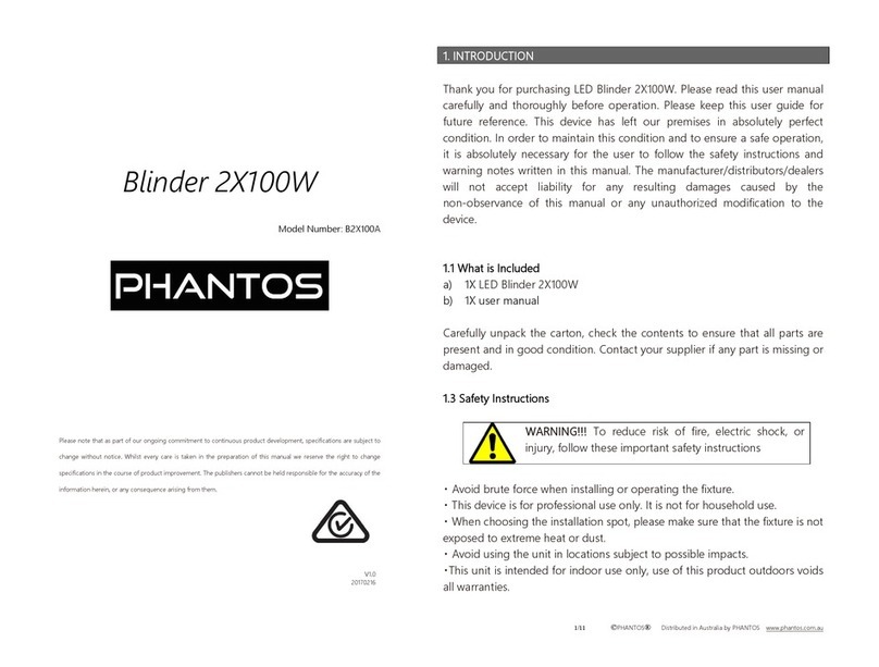 Phantos B2X100A user manual