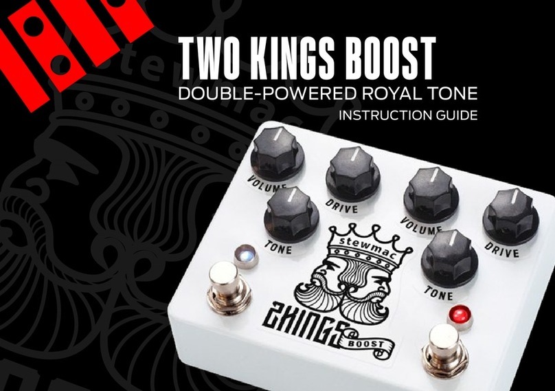 StewMac TWO KINGS BOOST DOUBLE-POWERED ROYAL TONE Instruction guide