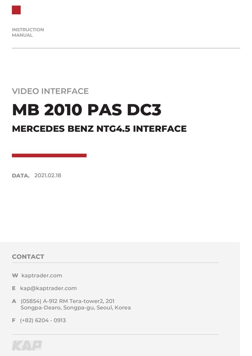 KAP MB 2010 PAS DC3 User manual