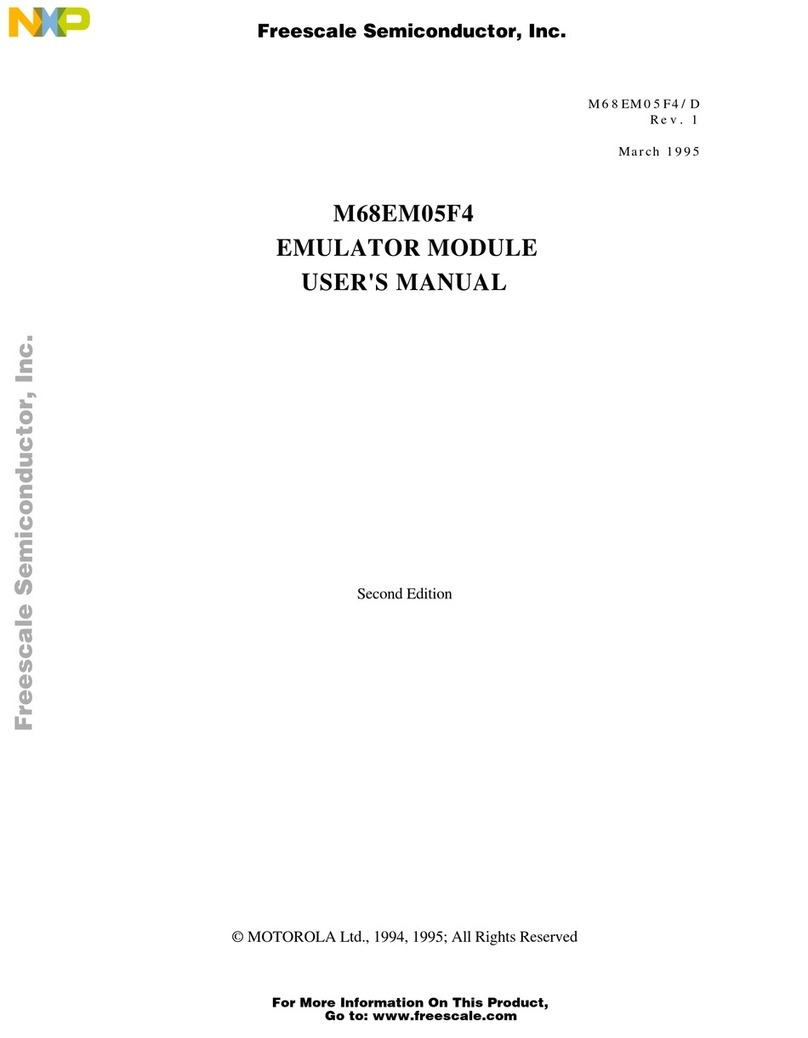 NXP Semiconductors M68EM05F4 User manual