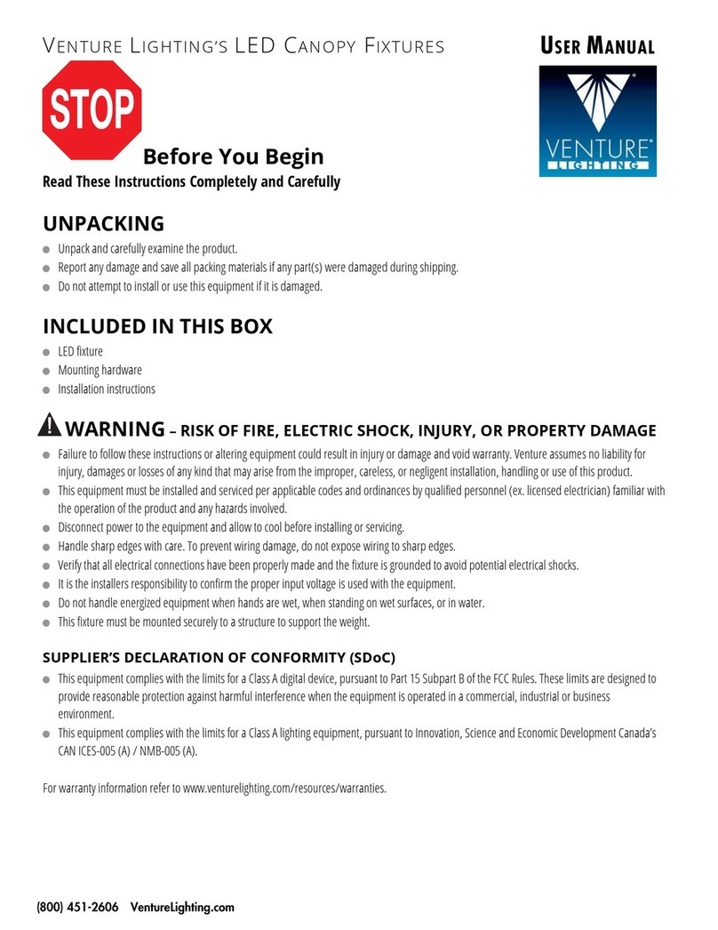 Venture Lighting CP12789 user manual