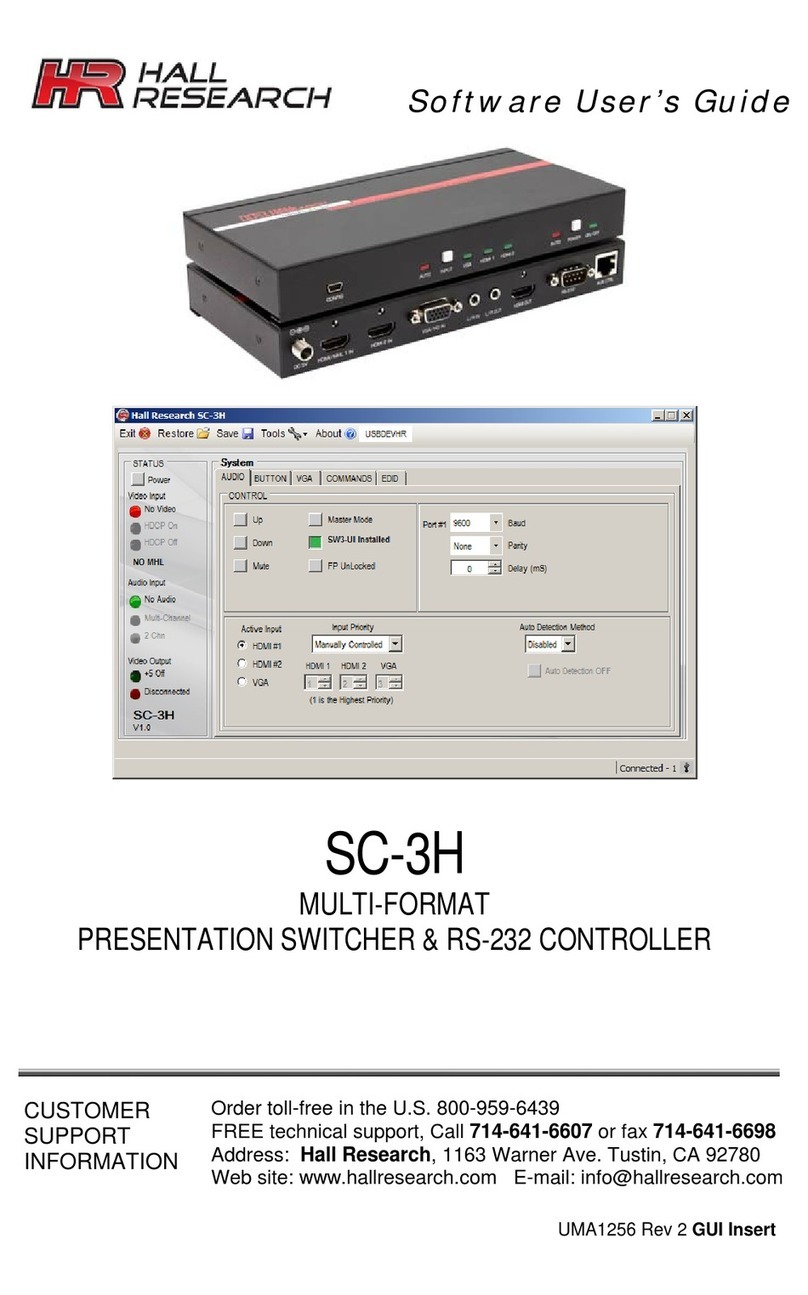 Hall Research Technologies SC-3H Safety guide