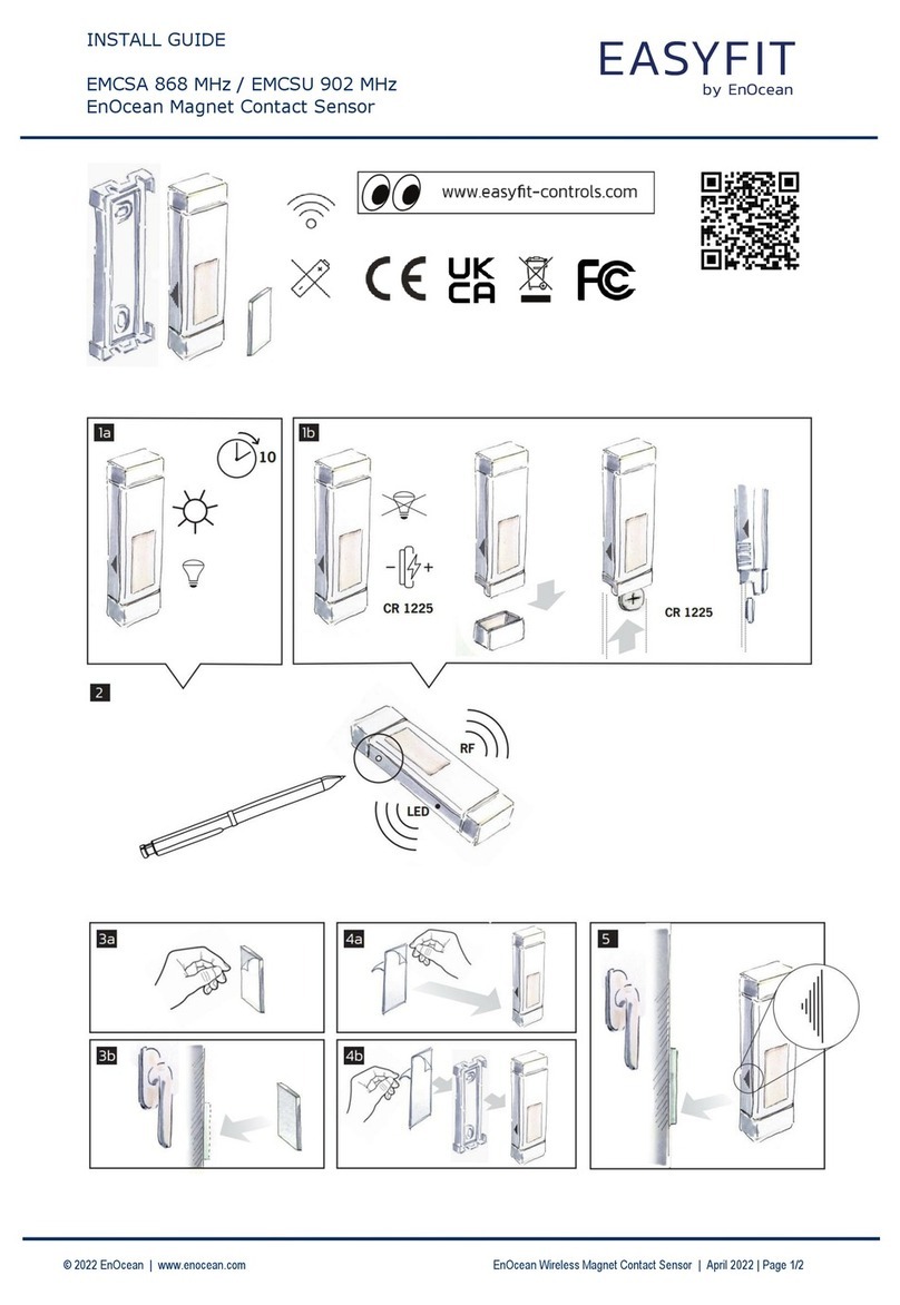 EnOcean EasyFit EMCSA install guide EnOcean EasyFit EMCSA install guide