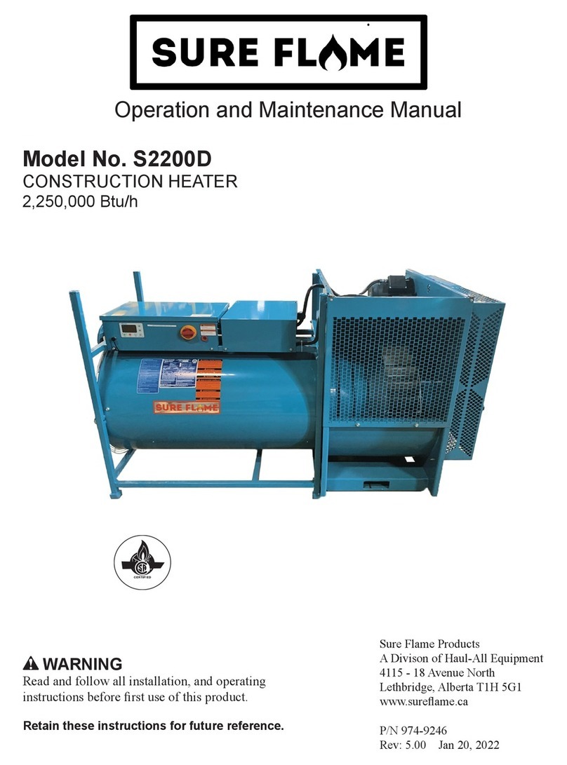 Sure Flame S2200D User manual