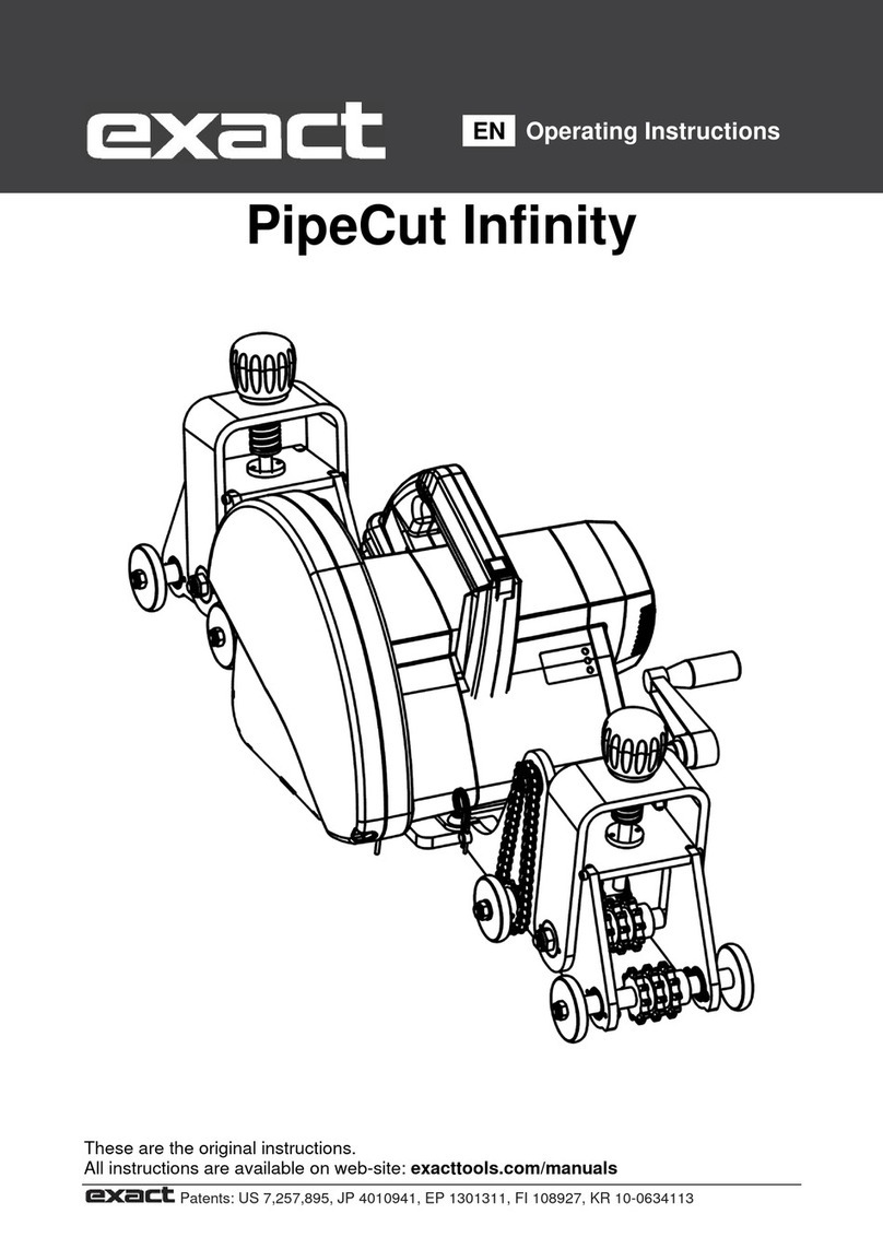 eXact PipeCut Infinity User manual