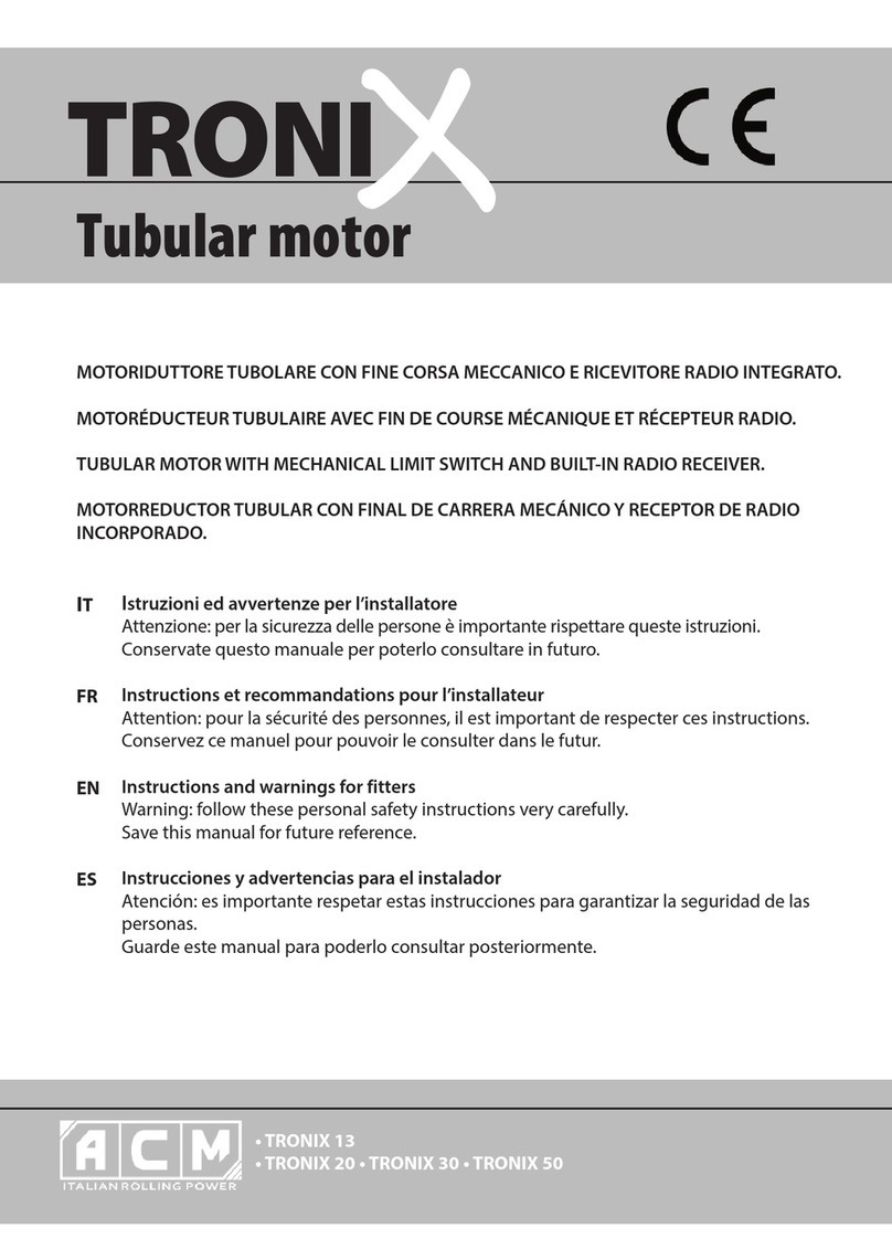 ACM TRONIX 13 Product manual