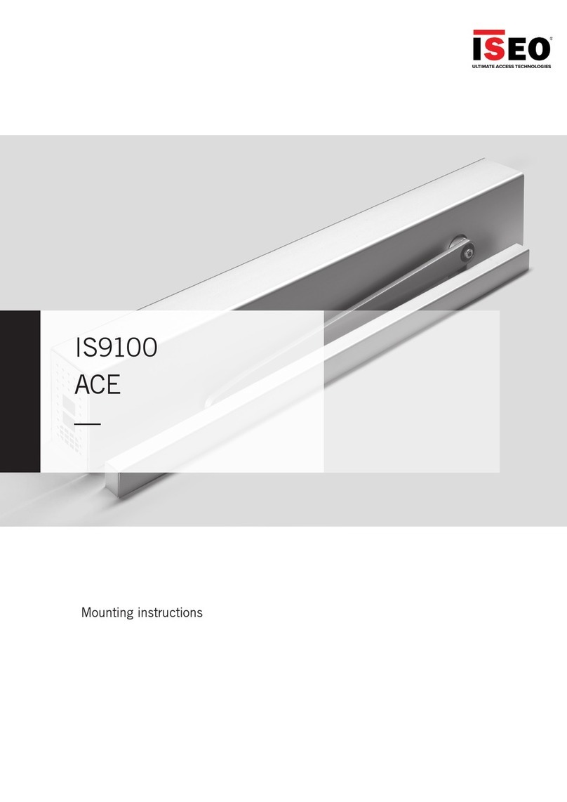 Iseo ACE IS9100 Mounting instructions