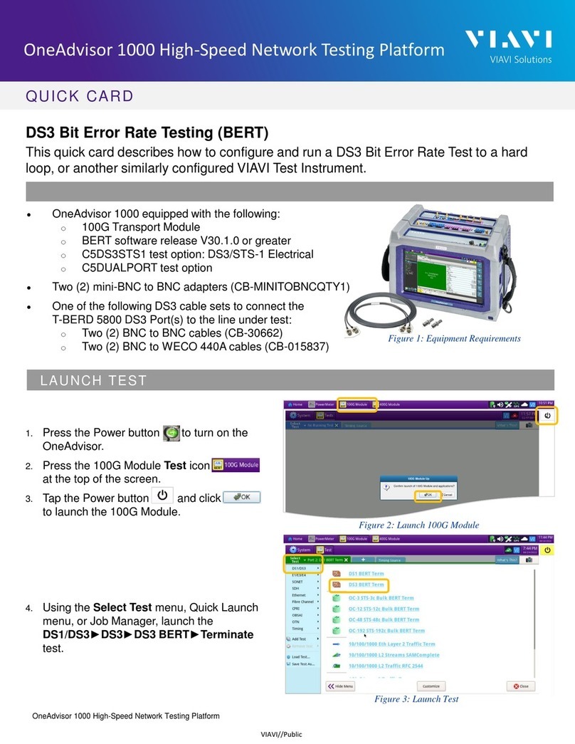 Viavi OneAdvisor 1000 quick guide