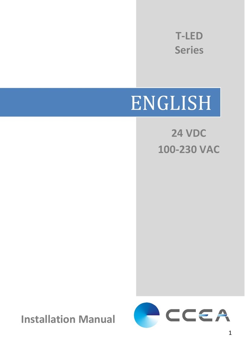 CCEA T-LED Series User manual