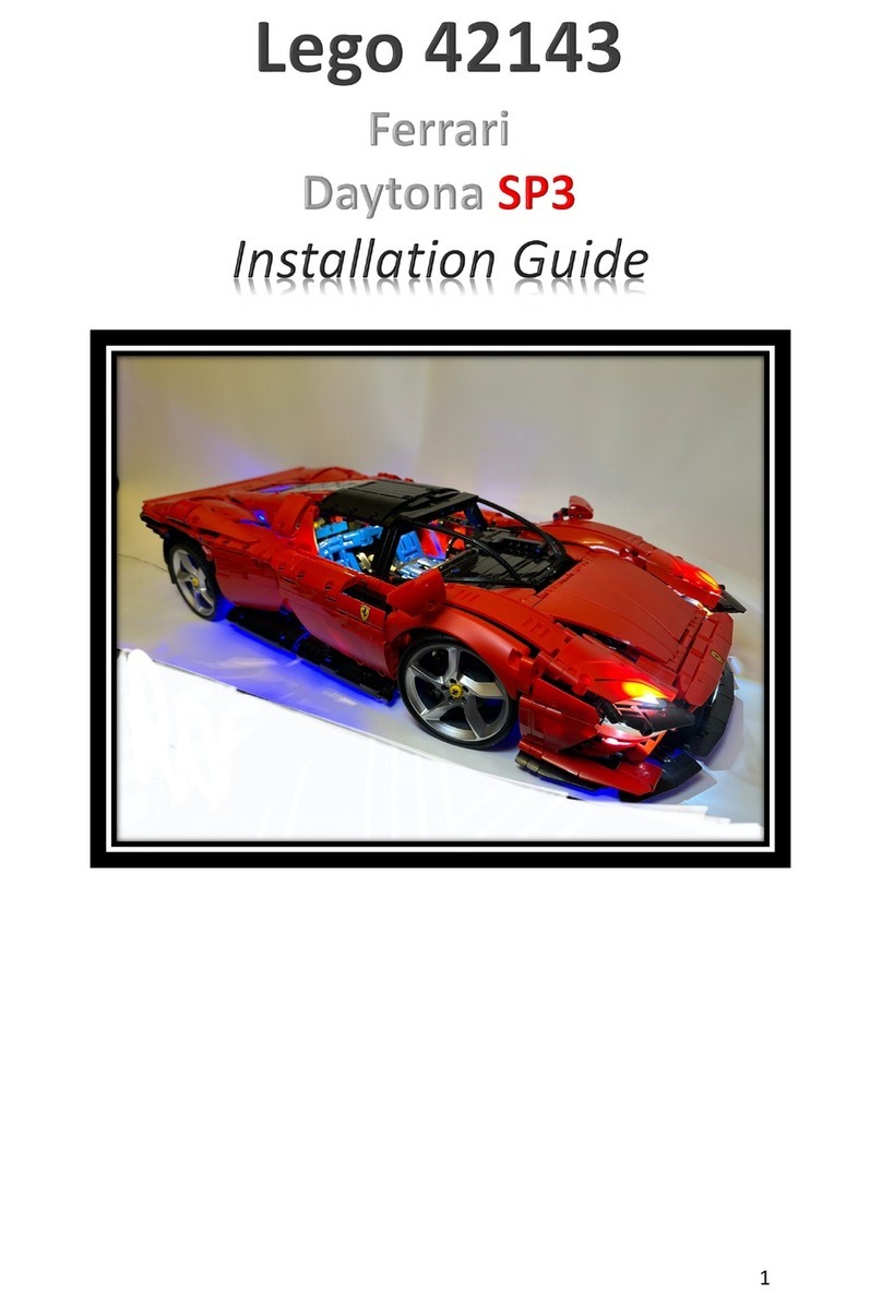 Glow Bricks Lego Ferrari Daytona SP3 42143 Instruction guide