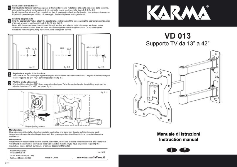 Karma VD 013 instruction manual Karma VD 013 instruction manual