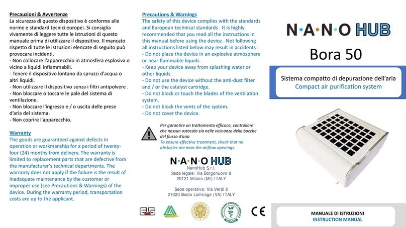NANO HUB Bora 50 instruction manual