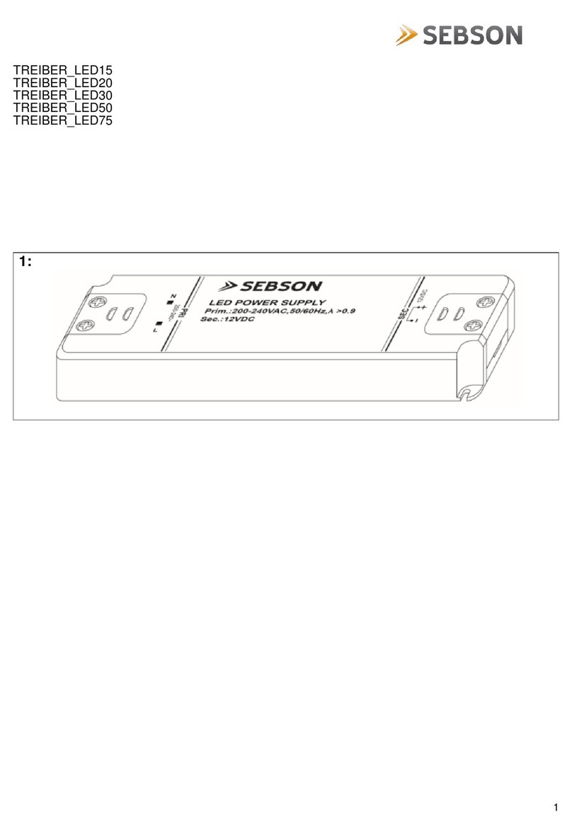 SEBSON TREIBER LED15 manual