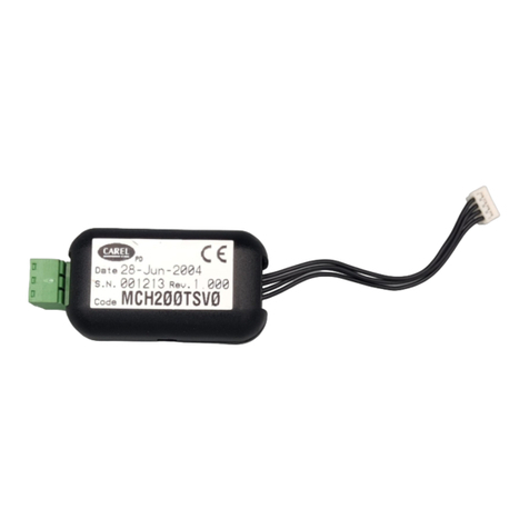 Carel MCH200TSV0 User manual