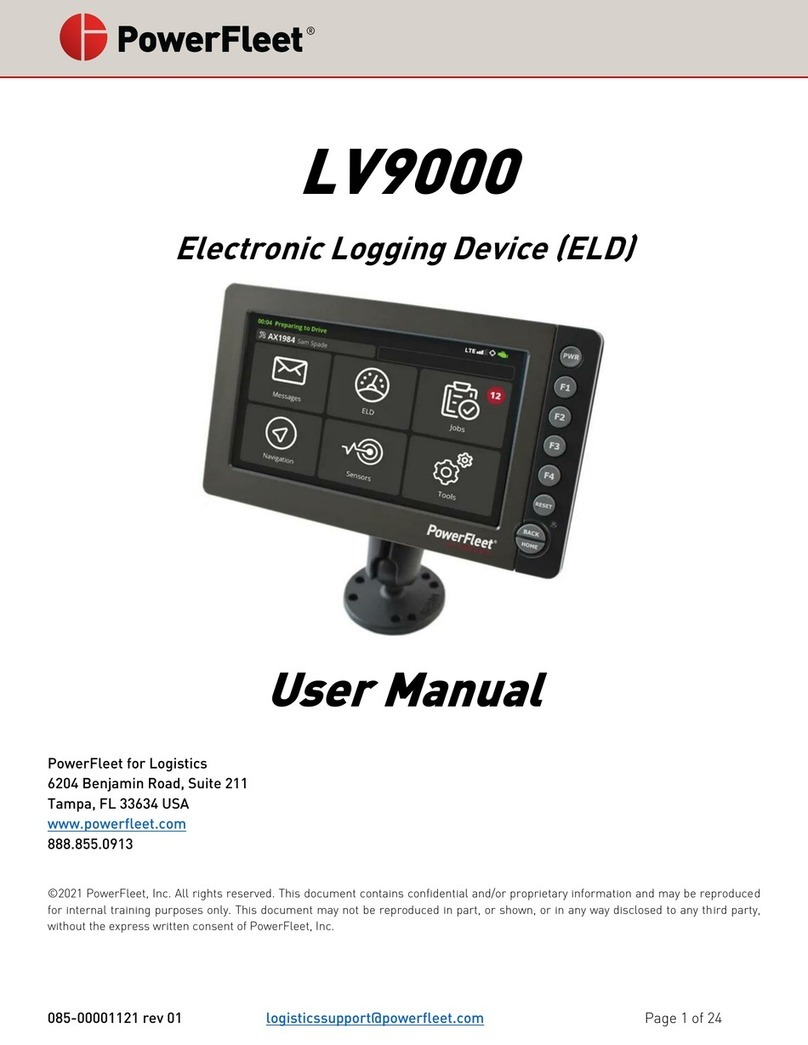 PowerFleet LV9000 User manual