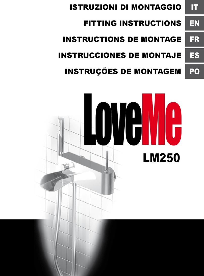 IB RUBINETTERIE LoveMe LM250 Fitting instructions