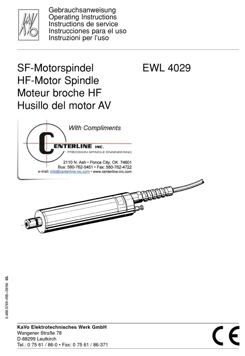 KaVo EWL 4029 operating instructions