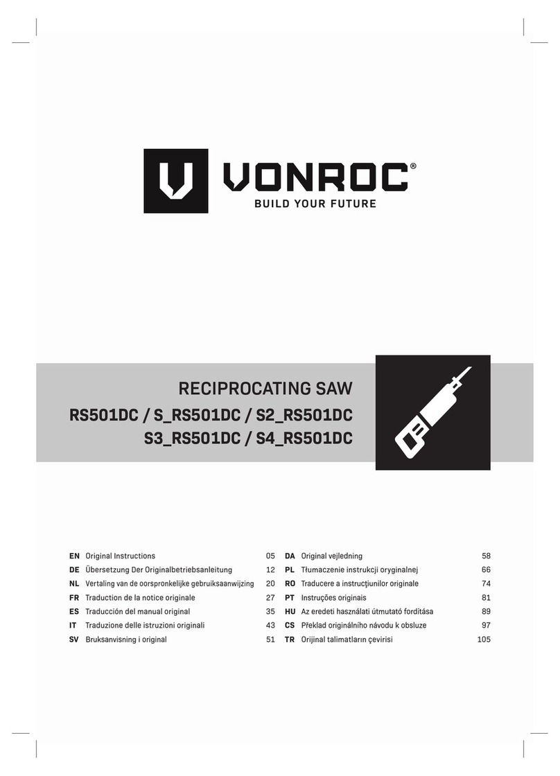 VONROC RS501DC User manual
