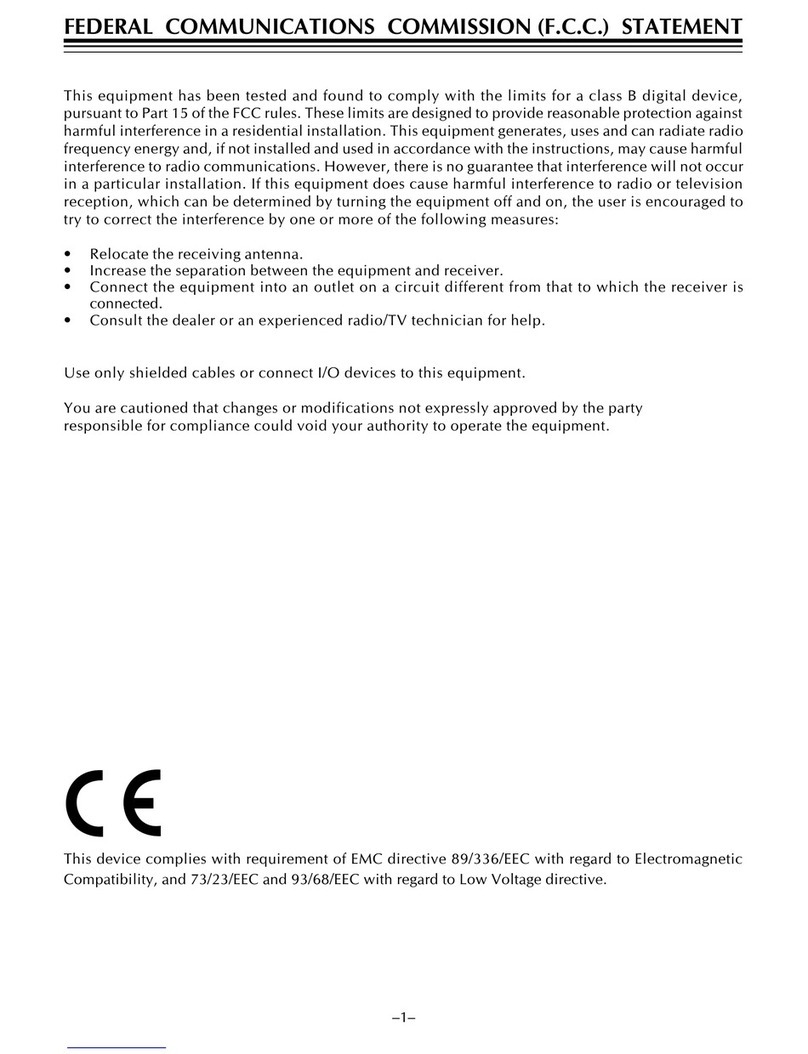 CTX VL700SL User manual