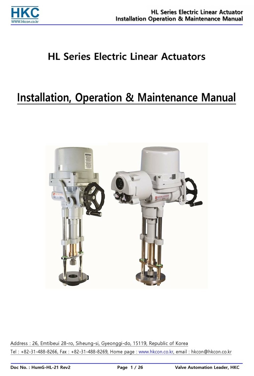 HKC HL Series Installation, operation & maintenance manual