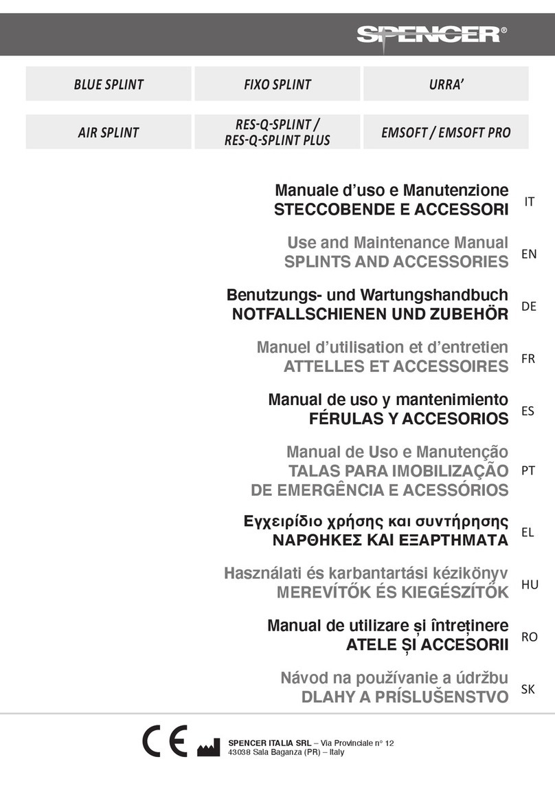 Spencer BLUE SPLINT User manual