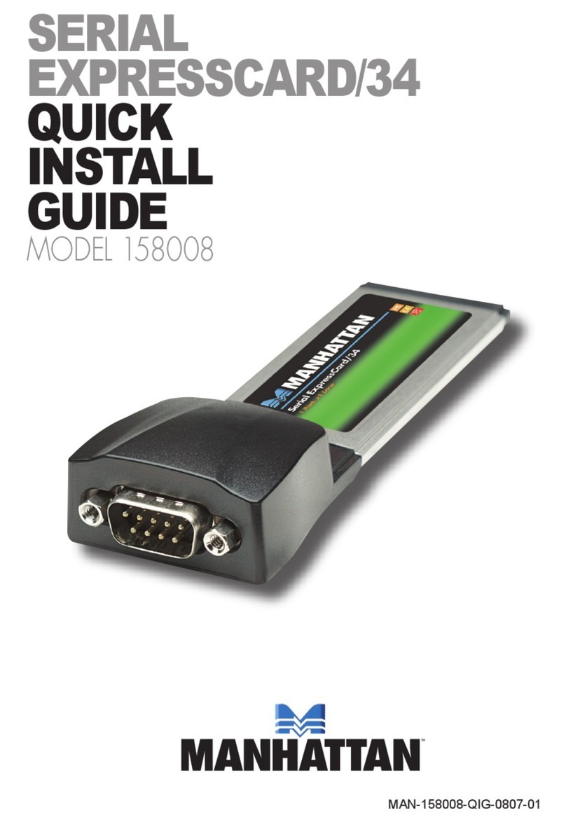 Manhattan Serial ExpressCard/34 Quick install guide