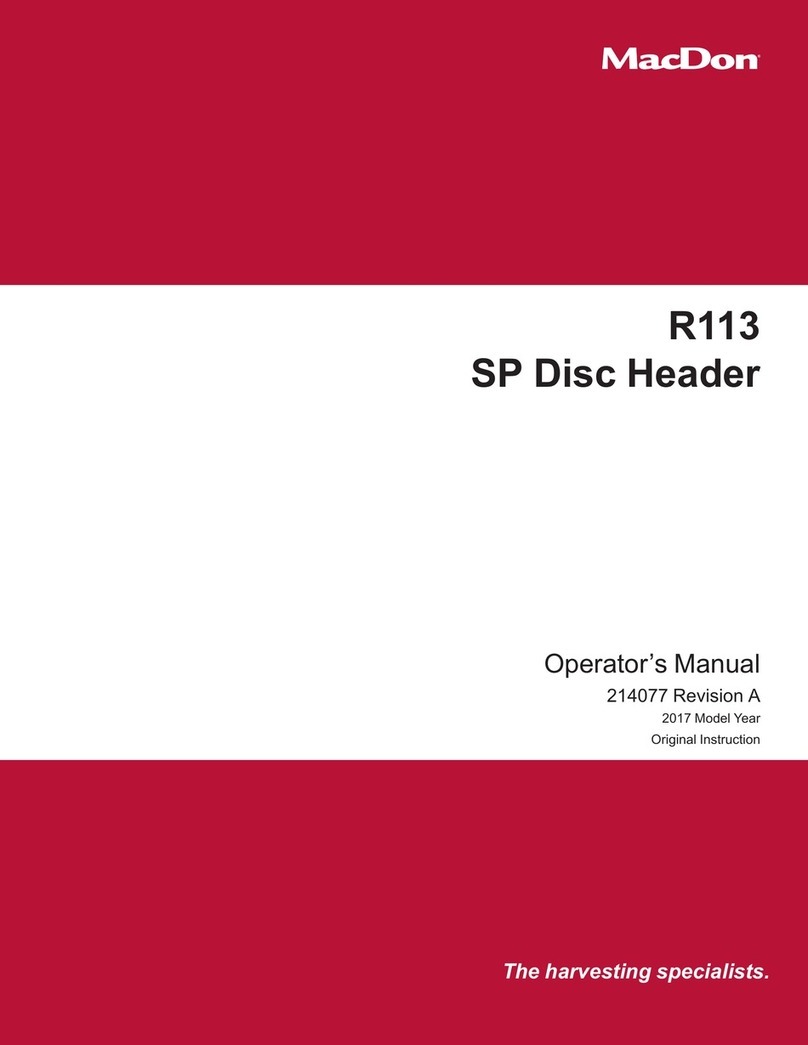 MacDon R113 User manual
