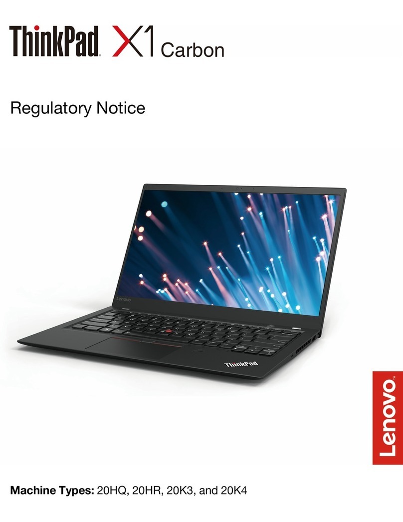 Lenovo ThinkPad X1 Carbon Regulatory notice