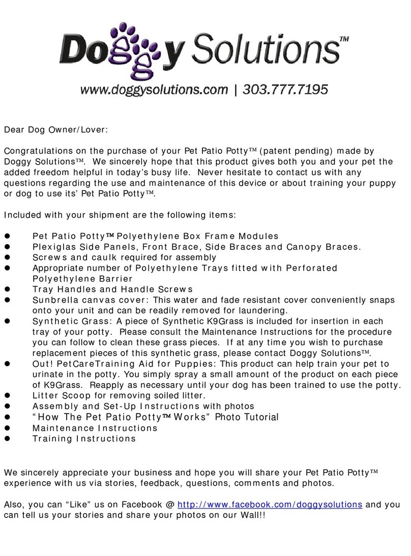 Doggy Solutions Pet Patio Potty Assembly instructions Doggy Solutions Pet Patio Potty Assembly instructions