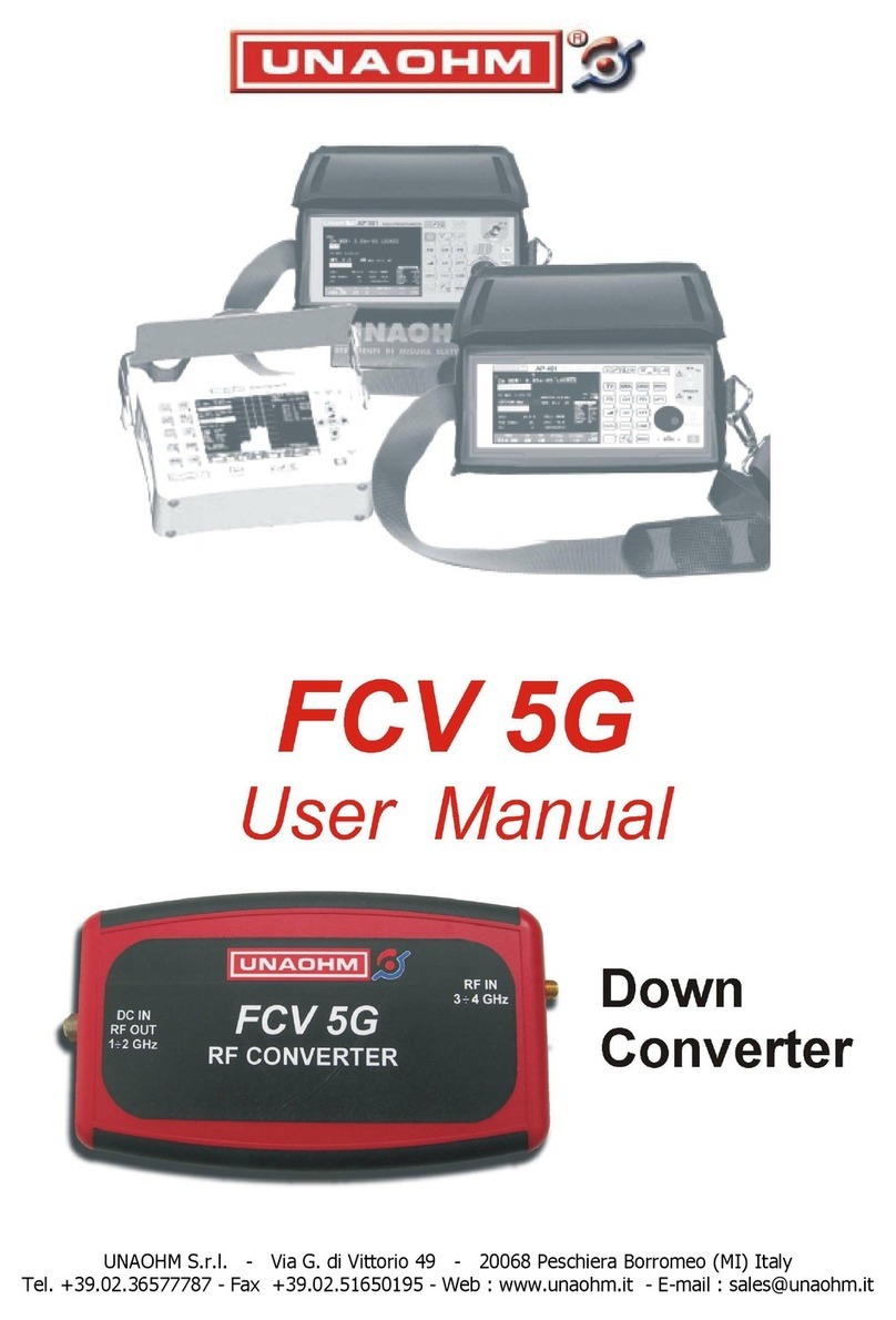 UNAOHM FCV 5G user manual