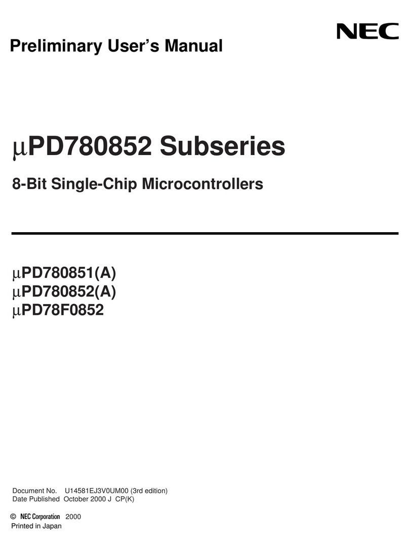 NEC mPD780852 Series Preliminary user's manual