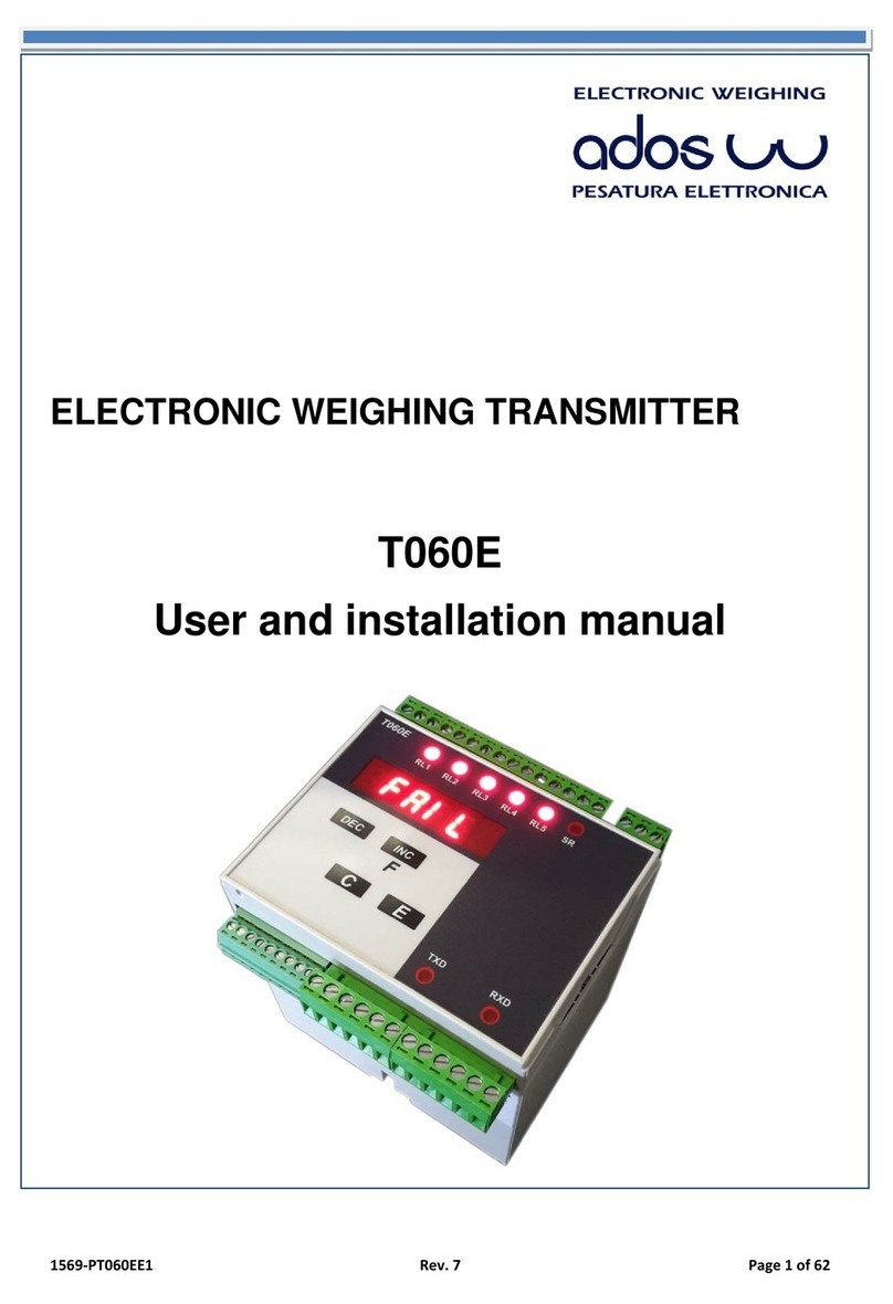 Ados T060E User and installation manual