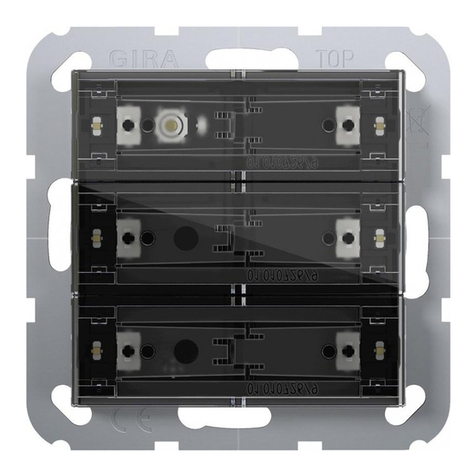 Gira System 55 Pushbutton sensor 4 Standard operating instructions