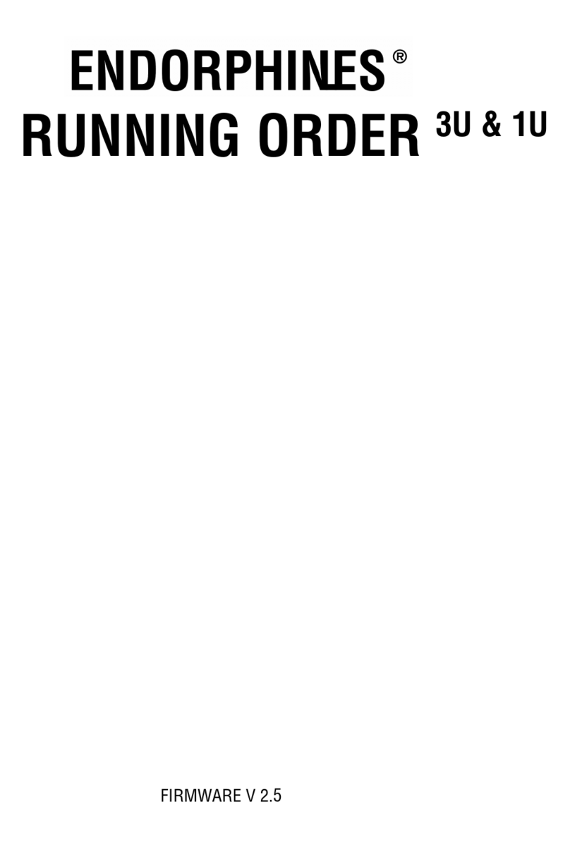Endorphines Running order 3U manual