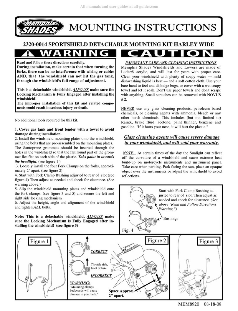 Memphis Shades 2320-0014 Mounting instructions